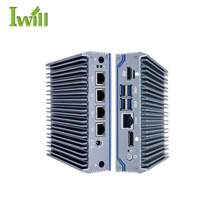 Máy tính không quạt J4125 Mini PC 4 Lan
